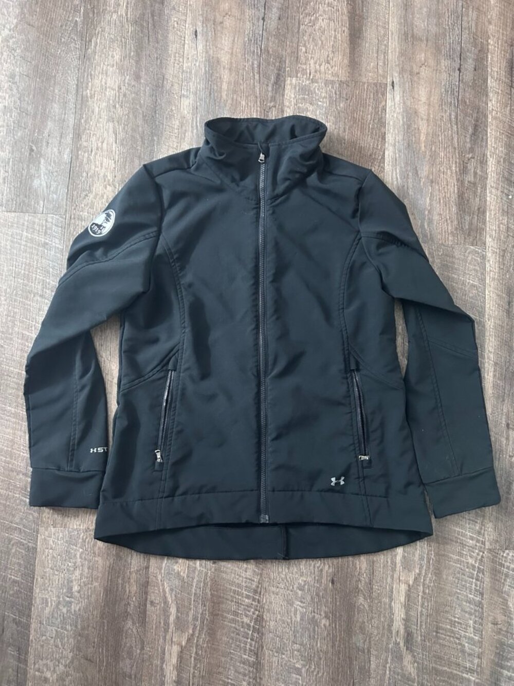 Under Armour Pebble Beach 1919 Women's L Storm Golf Jacket Black Full Zip
